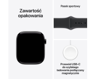 APPLE Watch Series 11 GPS 42mm Aluminiowa koperta (onyksowa)/ Sportowy pasek (czarny) - rozmiar S/M - 1362395 - zdjęcie 8